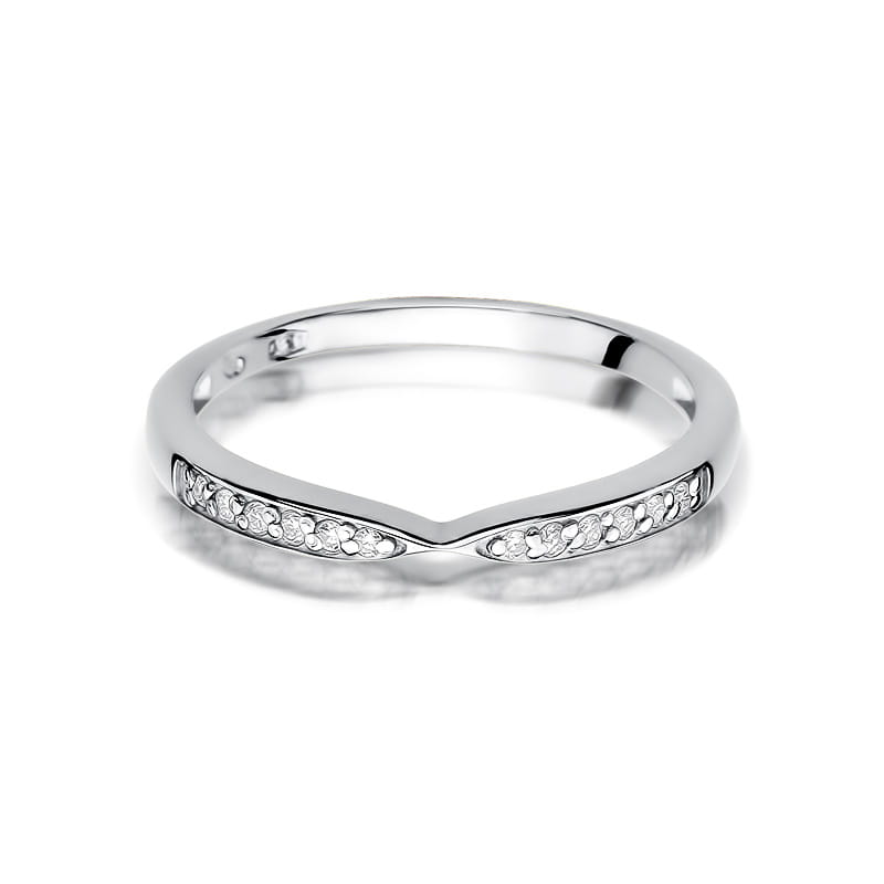 Inel Aur 9K cu Diamante Naturale 0.10 ct, imaginea 6 din 8