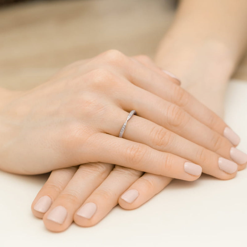 Inel Aur 9K cu Diamante Naturale 0.10 ct, imaginea 8 din 8