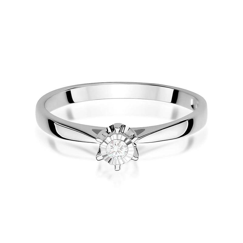 Inel Aur 9K cu Diamant Natural 0.05 ct, imaginea 6 din 8