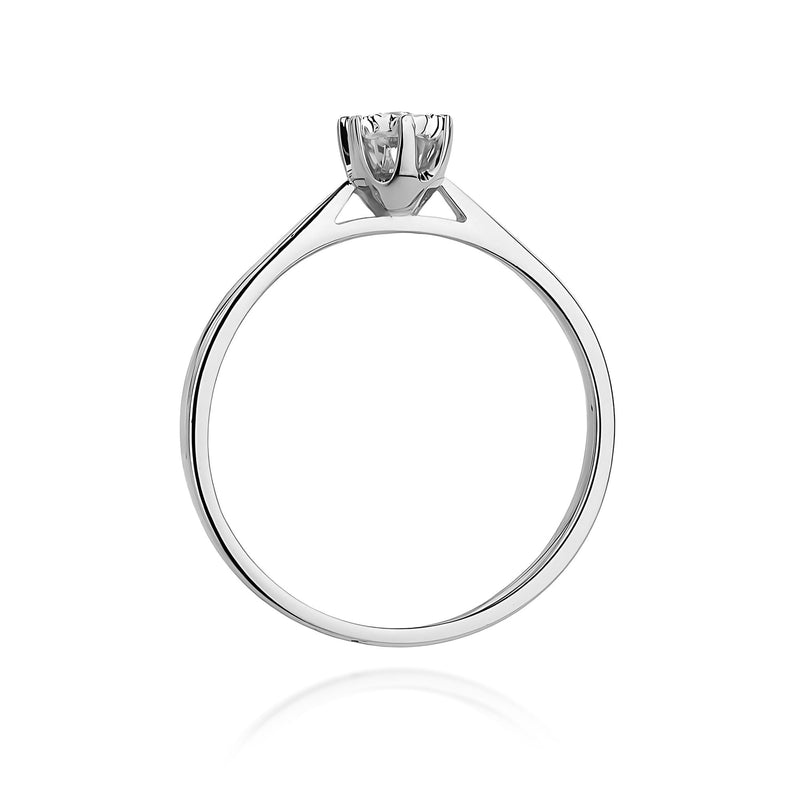 Inel Aur 9K cu Diamant Natural 0.05 ct, imaginea 7 din 8
