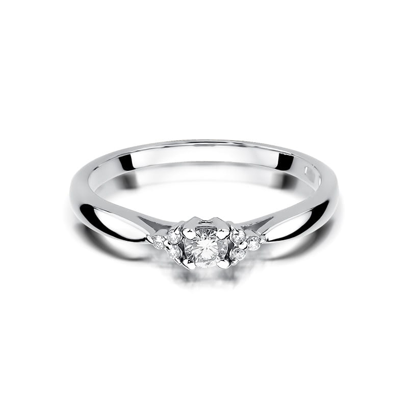 Inel Aur 9K cu Diamante Naturale 0.13 ct, imaginea 6 din 8