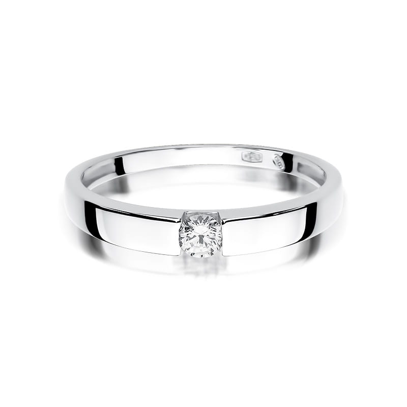Inel Aur 9K cu Diamant Natural 0.12 ct, imaginea 6 din 8