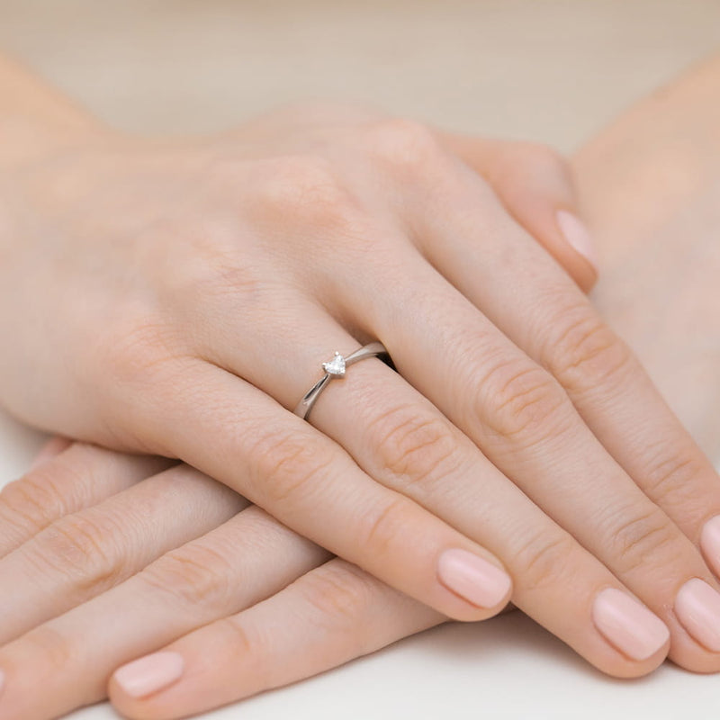 Inel Aur 9K cu Diamant Natural 0.10 ct, imaginea 8 din 8