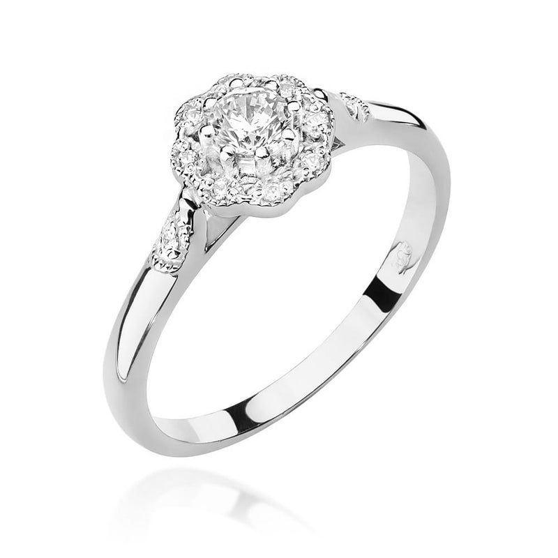 Inel Aur 9K cu Diamante Naturale 0.28 ct, imaginea 5 din 8