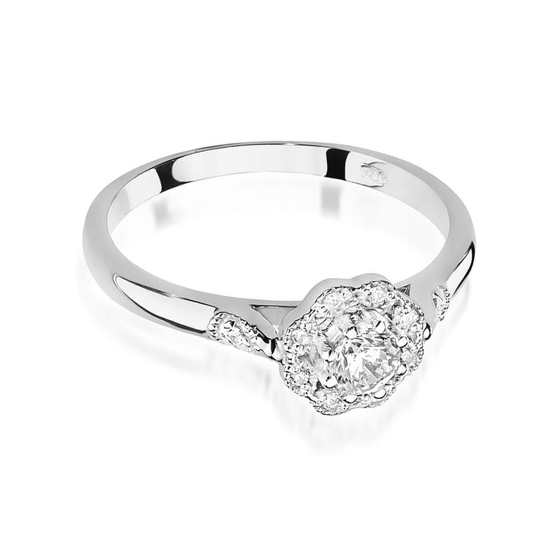 Inel Aur 9K cu Diamante Naturale 0.28 ct, imaginea 6 din 8