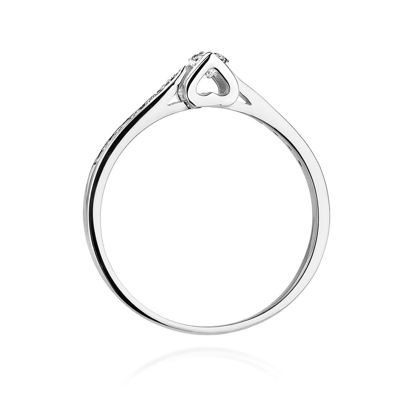 Inel Aur 9K cu Diamante Naturale 0.15 ct, imaginea 7 din 8