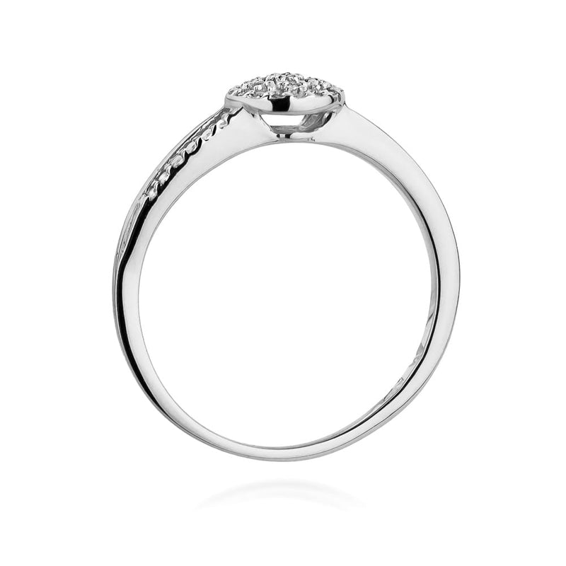 Inel Aur 9K cu Diamante Naturale 0.18 ct, imaginea 7 din 8