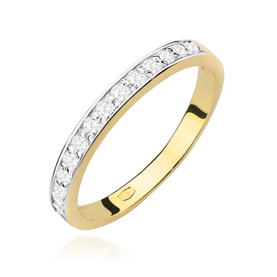 Inel Aur 9K cu Diamante Naturale 0.20 ct