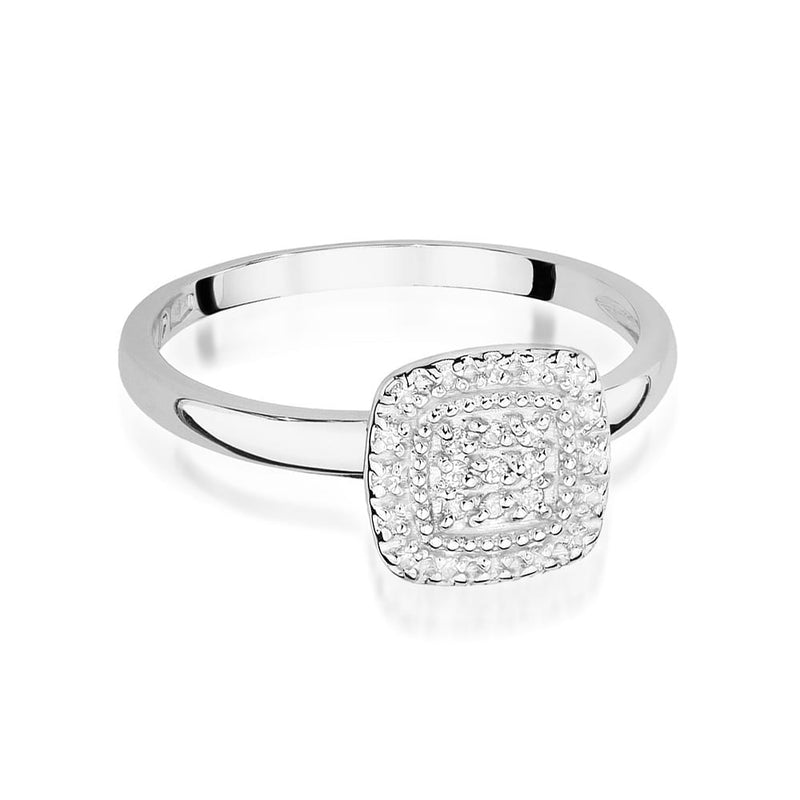 Inel Aur 9K cu Diamante Naturale 0.13 ct, imaginea 6 din 8