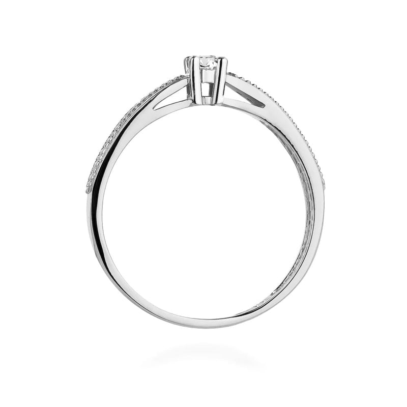 Inel Aur 9K cu Diamante Naturale 0.17 ct, imaginea 7 din 8