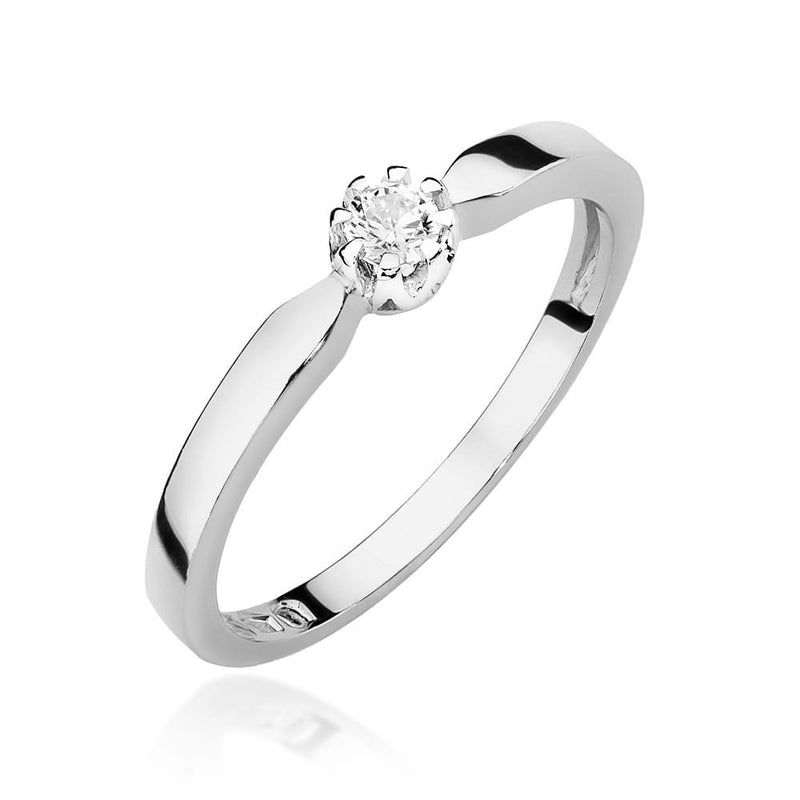 Inel Aur 9K cu Diamant Natural 0.10 ct, imaginea 5 din 8