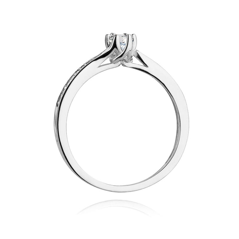Inel Aur 9K cu Diamante Naturale 0.20 ct, imaginea 7 din 8
