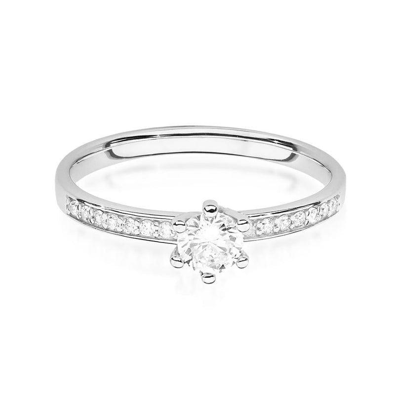 Inel Aur 9K cu Diamante Naturale 0.37 ct, imaginea 6 din 8