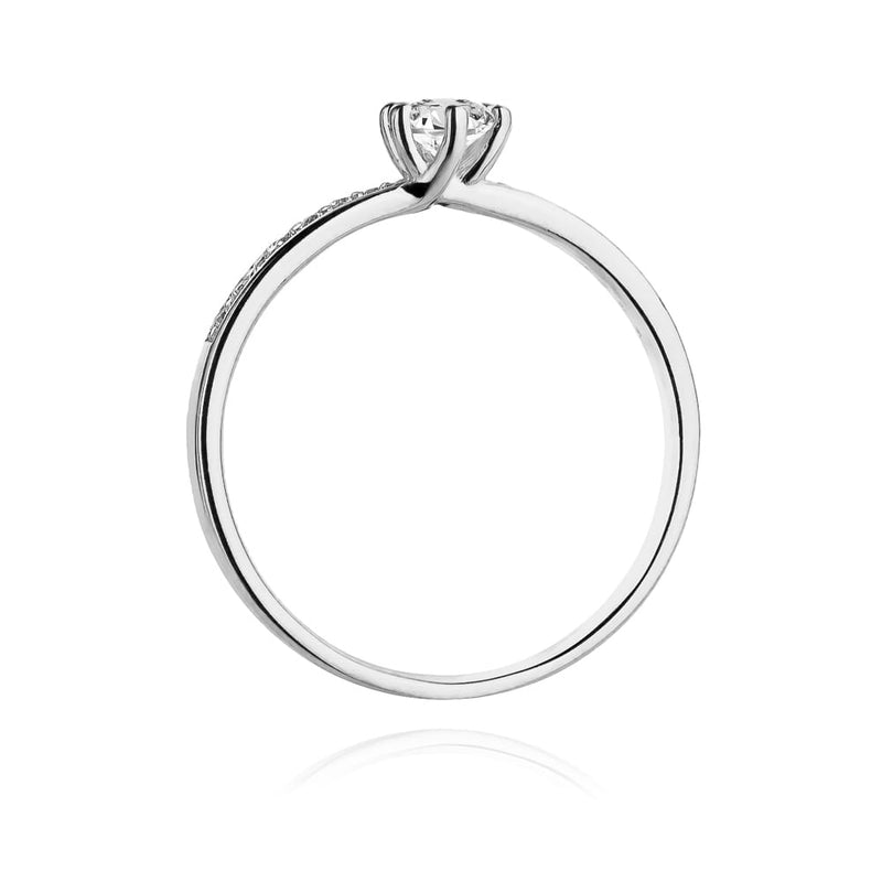 Inel Aur 9K cu Diamante Naturale 0.37 ct, imaginea 7 din 8