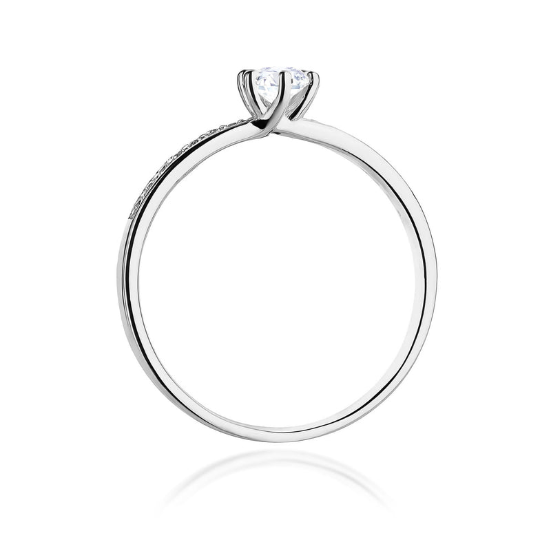 Inel Aur 9K cu Diamante Naturale 0.17 ct, imaginea 7 din 8