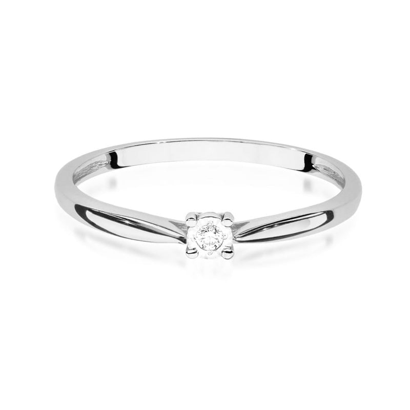 Inel Aur 9K cu Diamant Natural 0.01 ct, imaginea 6 din 8