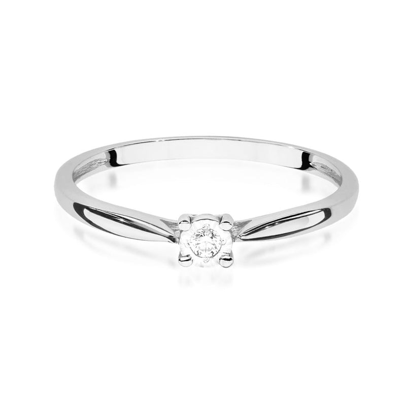 Inel Aur 9K cu Diamant Natural 0.03 ct, imaginea 6 din 8