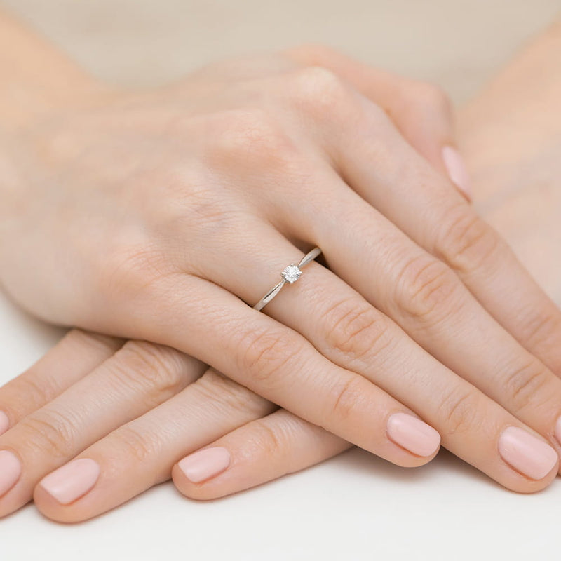 Inel Aur 9K cu Diamant Natural 0.03 ct, imaginea 8 din 8