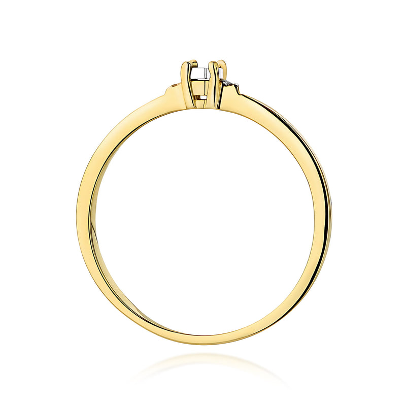 Inel Aur 9K cu Diamante Naturale 0.02 ct, imaginea 3 din 8