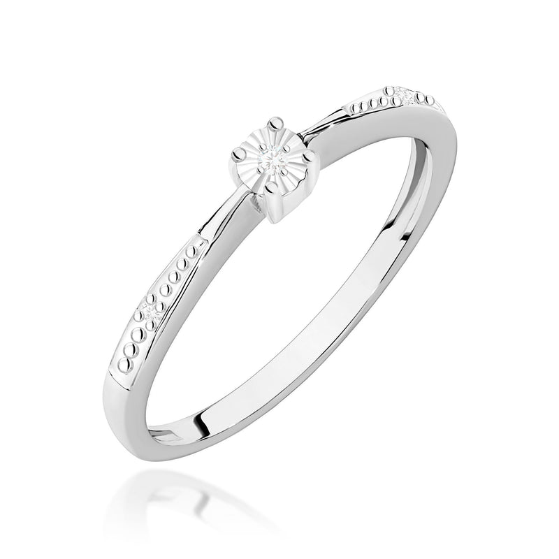Inel Aur 9K cu Diamante Naturale 0.02 ct, imaginea 5 din 8