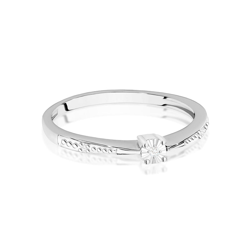 Inel Aur 9K cu Diamante Naturale 0.02 ct, imaginea 6 din 8