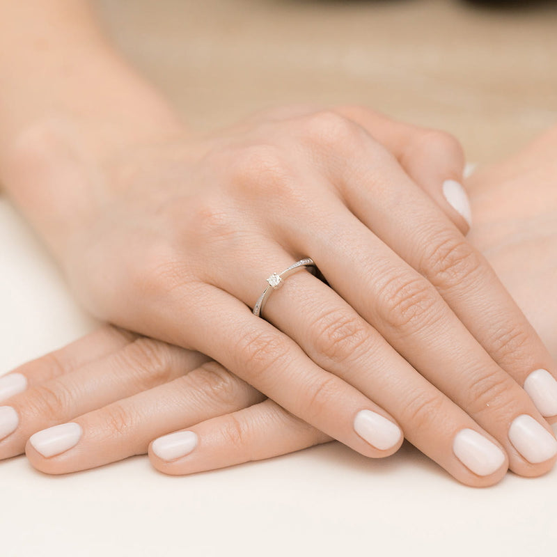 Inel Aur 9K cu Diamante Naturale 0.02 ct, imaginea 8 din 8