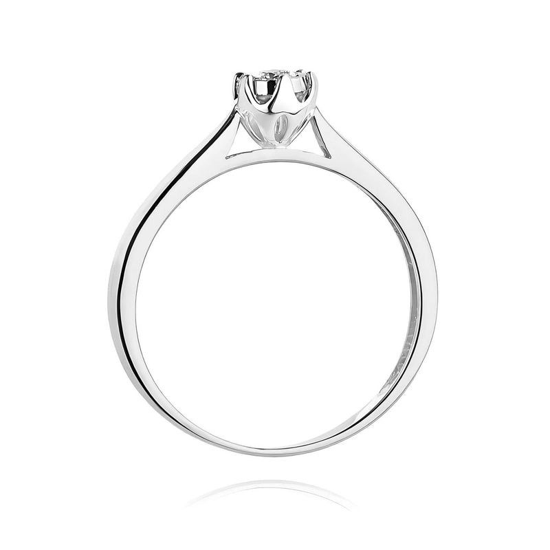Inel Aur 9K cu Diamant Natural 0.08 ct, imaginea 7 din 8