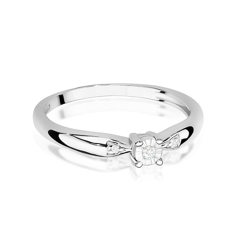 Inel Aur 9K cu Diamante Naturale 0.03 ct, imaginea 6 din 7
