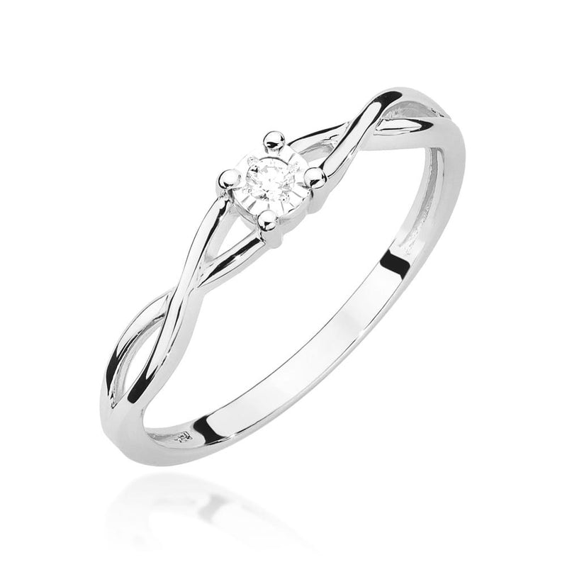 Inel Aur 9K cu Diamant Natural 0.03 ct, imaginea 5 din 8