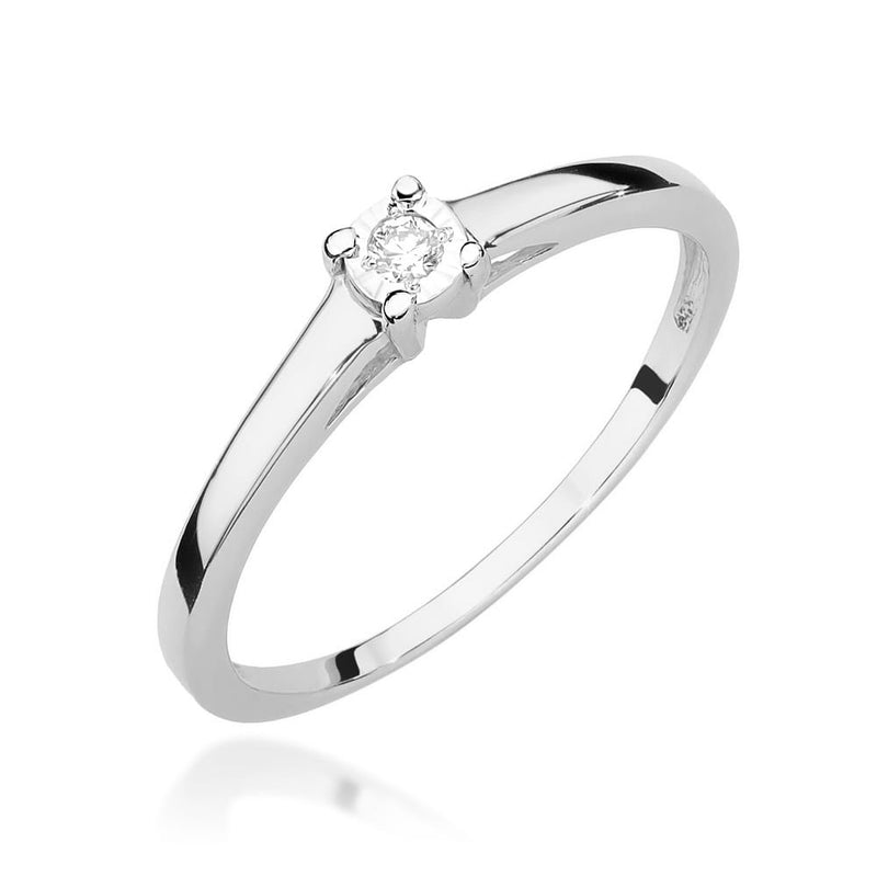 Inel Aur 9K cu Diamant Natural 0.03 ct, imaginea 5 din 8