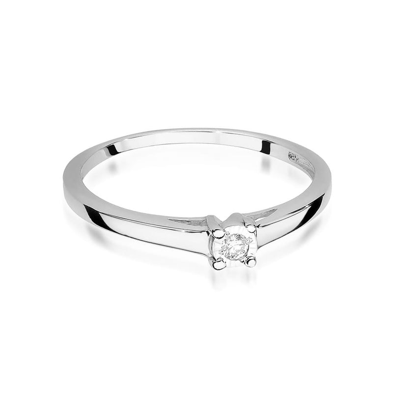 Inel Aur 9K cu Diamant Natural 0.03 ct, imaginea 6 din 8