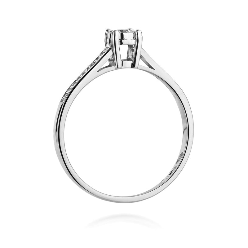 Inel Aur 9K cu Diamante Naturale 0.13 ct, imaginea 7 din 8
