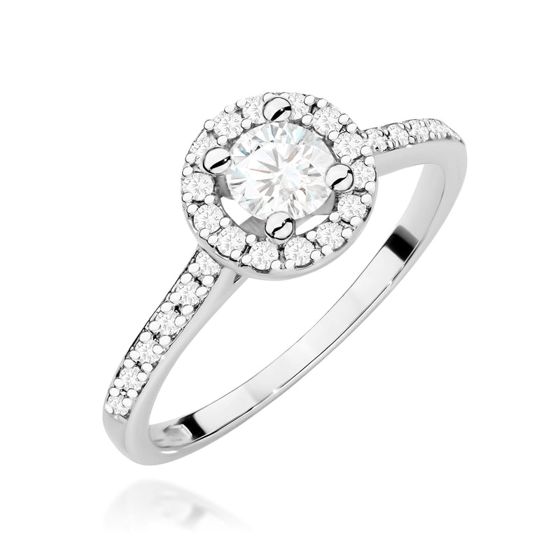 Inel Aur 9K cu Diamante Naturale 0.52 ct, imaginea 5 din 8