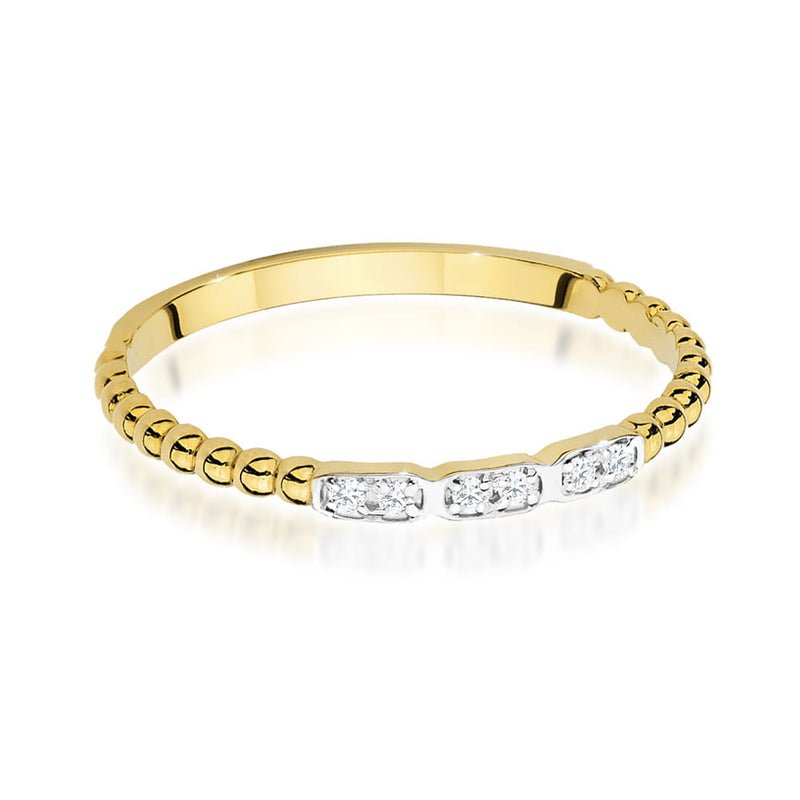 Inel Aur 9K cu Diamante Naturale 0.03 ct, imaginea 2 din 8