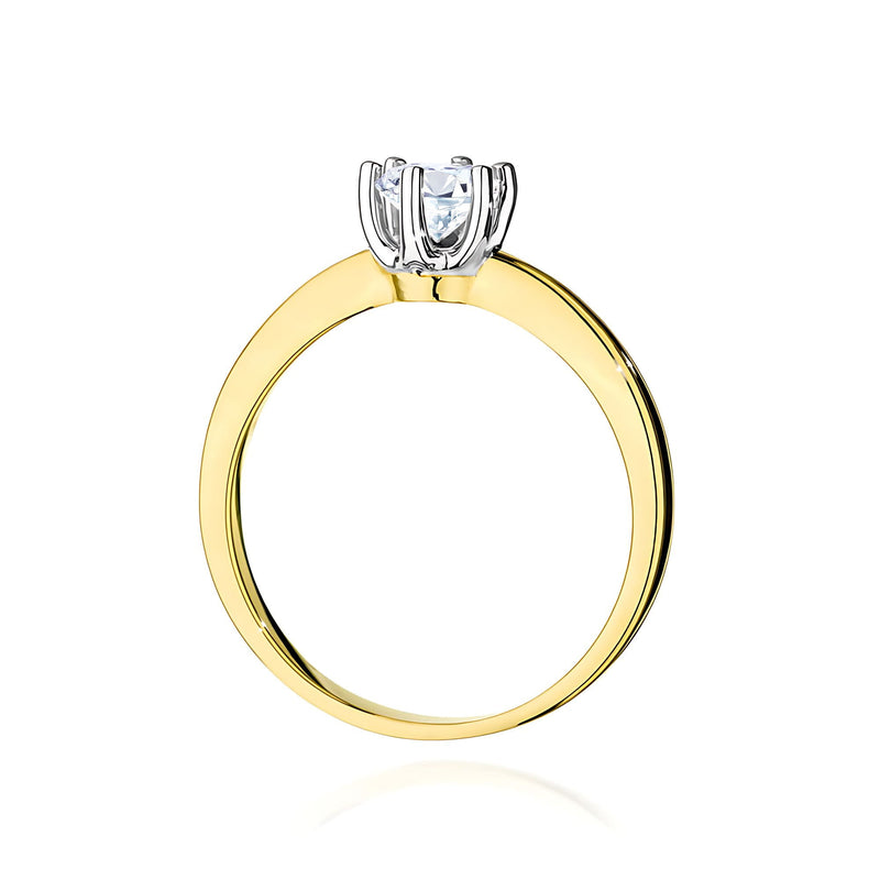 Inel Aur 9K cu Diamant Natural 0.50 ct, imaginea 3 din 8