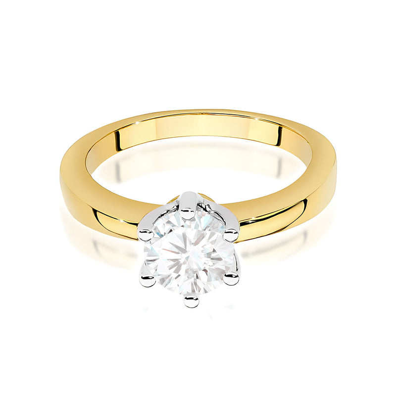 Inel Aur 9K cu Diamant Natural 0.70 ct, imaginea 2 din 8