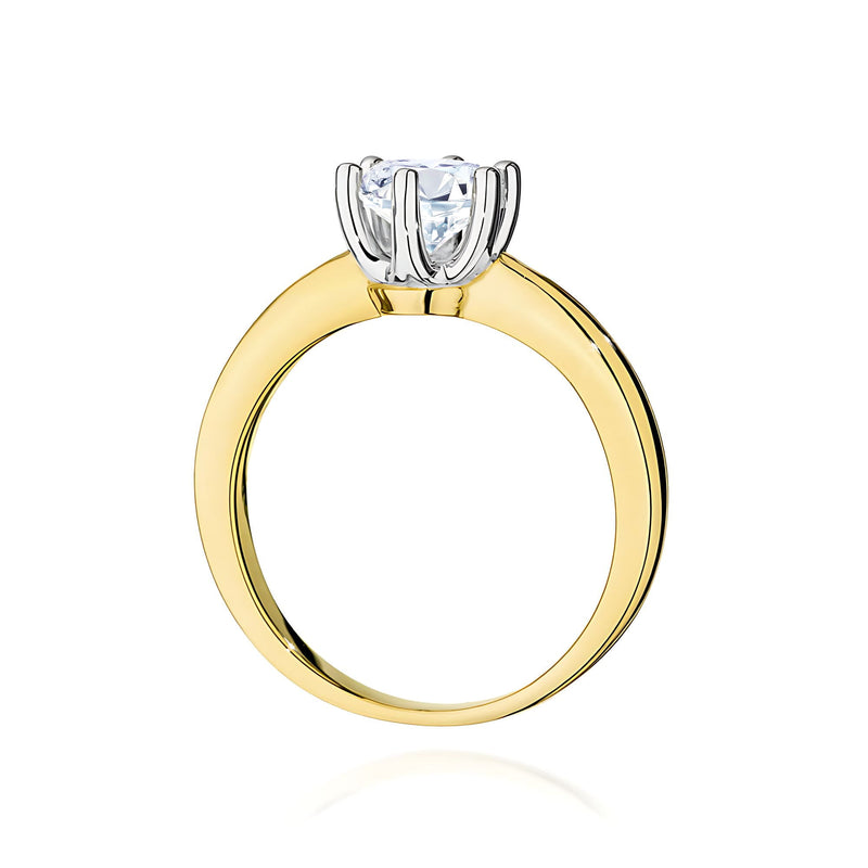 Inel Aur 9K cu Diamant Natural 0.70 ct, imaginea 3 din 8