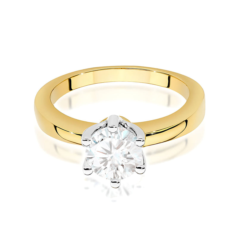 Inel Aur 9K cu Diamant Natural 1.00 ct, imaginea 2 din 8