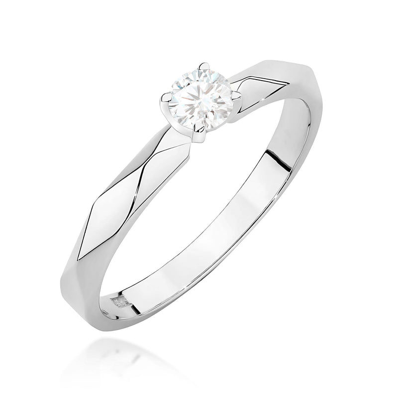 Inel Aur 9K cu Diamant Natural 0.10 ct, imaginea 5 din 8