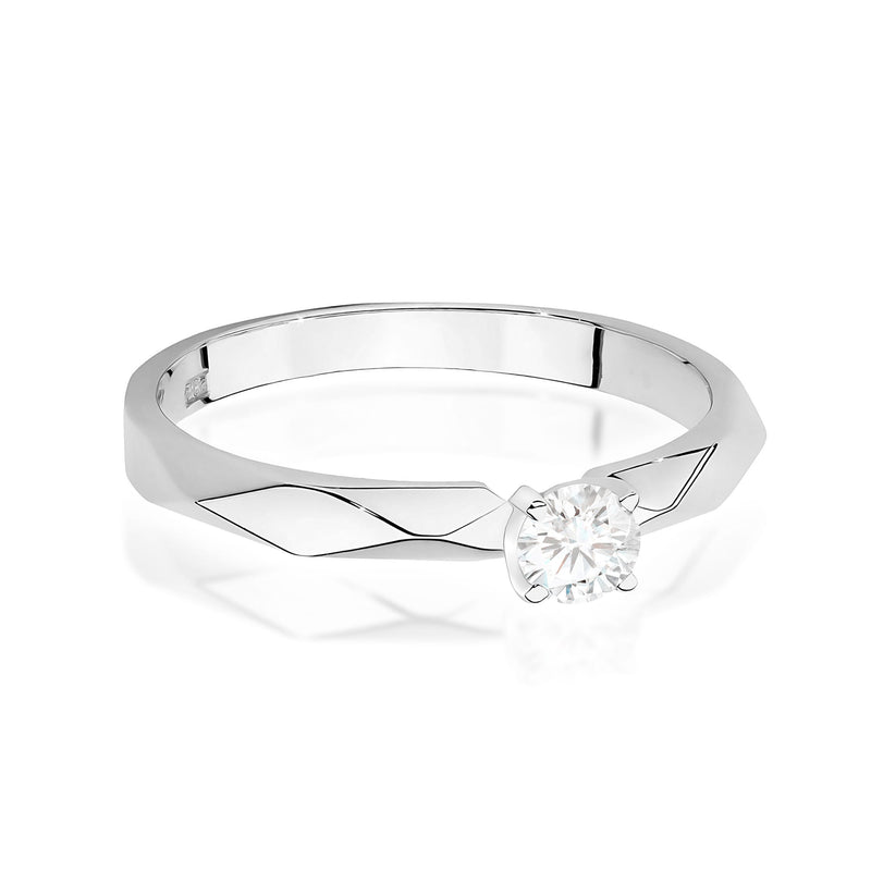 Inel Aur 9K cu Diamant Natural 0.10 ct, imaginea 6 din 8