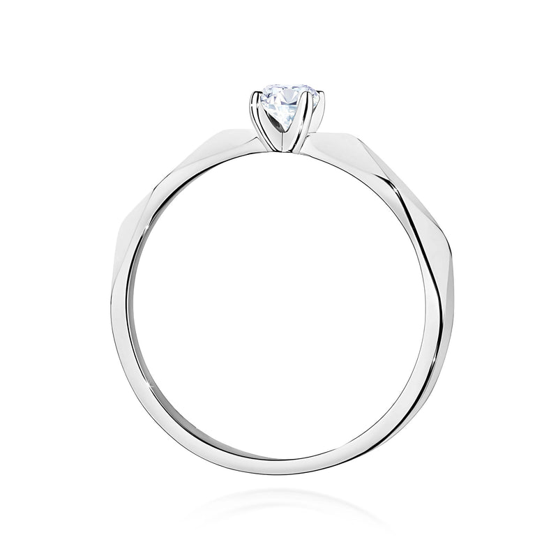 Inel Aur 9K cu Diamant Natural 0.10 ct, imaginea 7 din 8