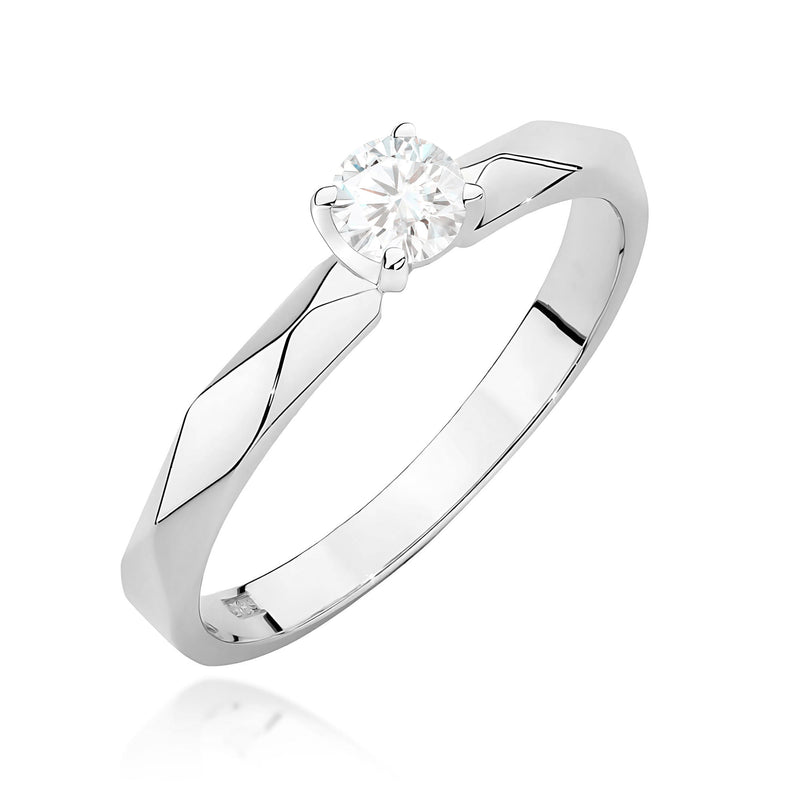 Inel Aur 9K cu Diamant Natural 0.15 ct, imaginea 5 din 8