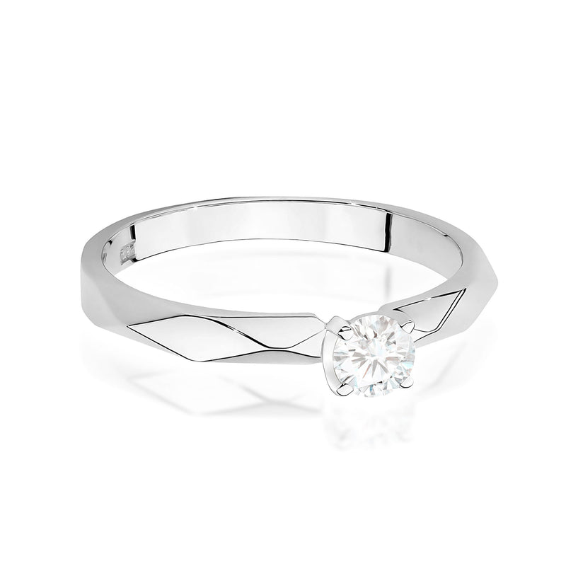 Inel Aur 9K cu Diamant Natural 0.15 ct, imaginea 6 din 8