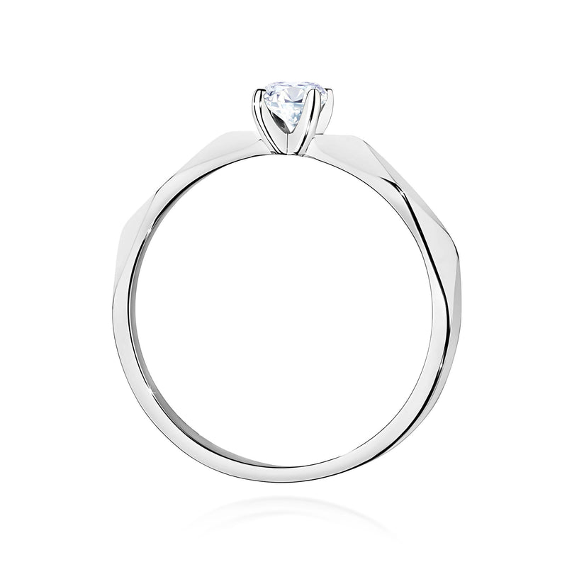 Inel Aur 9K cu Diamant Natural 0.15 ct, imaginea 7 din 8