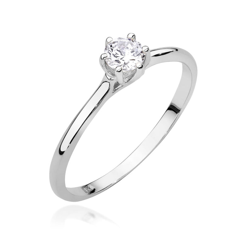 Inel Aur 9K cu Diamante Naturale 0.21 ct, imaginea 5 din 8