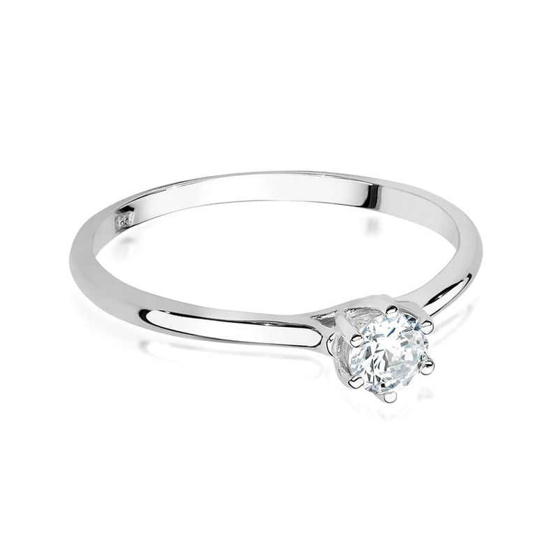 Inel Aur 9K cu Diamante Naturale 0.21 ct, imaginea 6 din 8