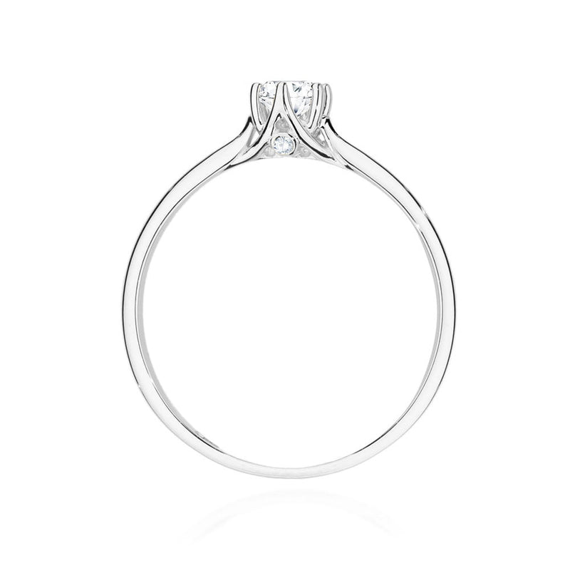 Inel Aur 9K cu Diamante Naturale 0.21 ct, imaginea 7 din 8