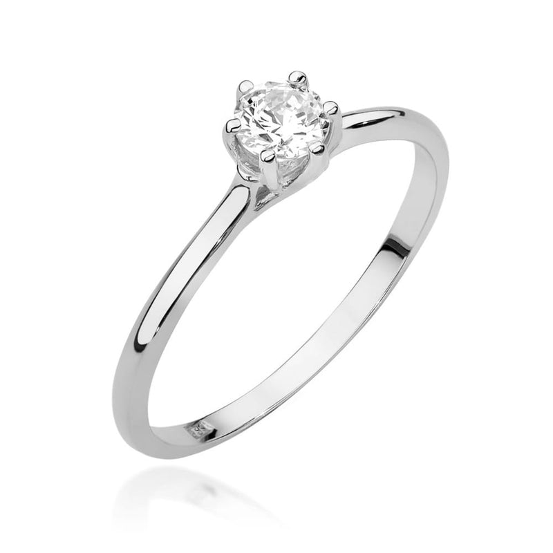Inel Aur 9K cu Diamante Naturale 0.26 ct, imaginea 5 din 8