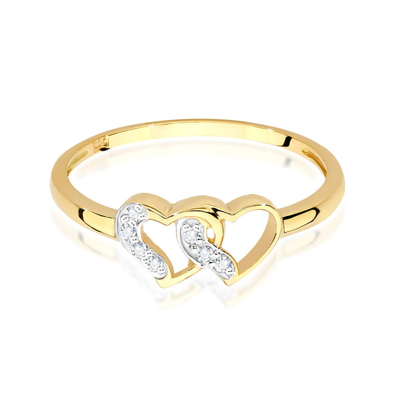Inel Aur 9K cu Diamante Naturale 0.06 ct, imaginea 2 din 8