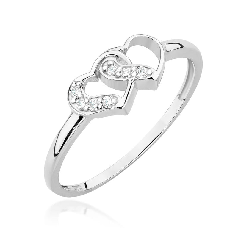 Inel Aur 9K cu Diamante Naturale 0.06 ct, imaginea 5 din 8